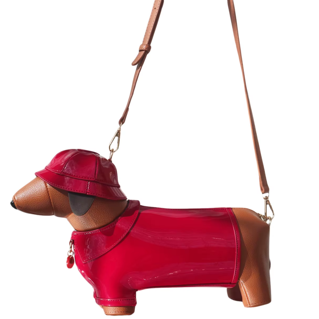 🔥This week's hot sale🔥Dachshund In Rain Coat Crossbody Bag