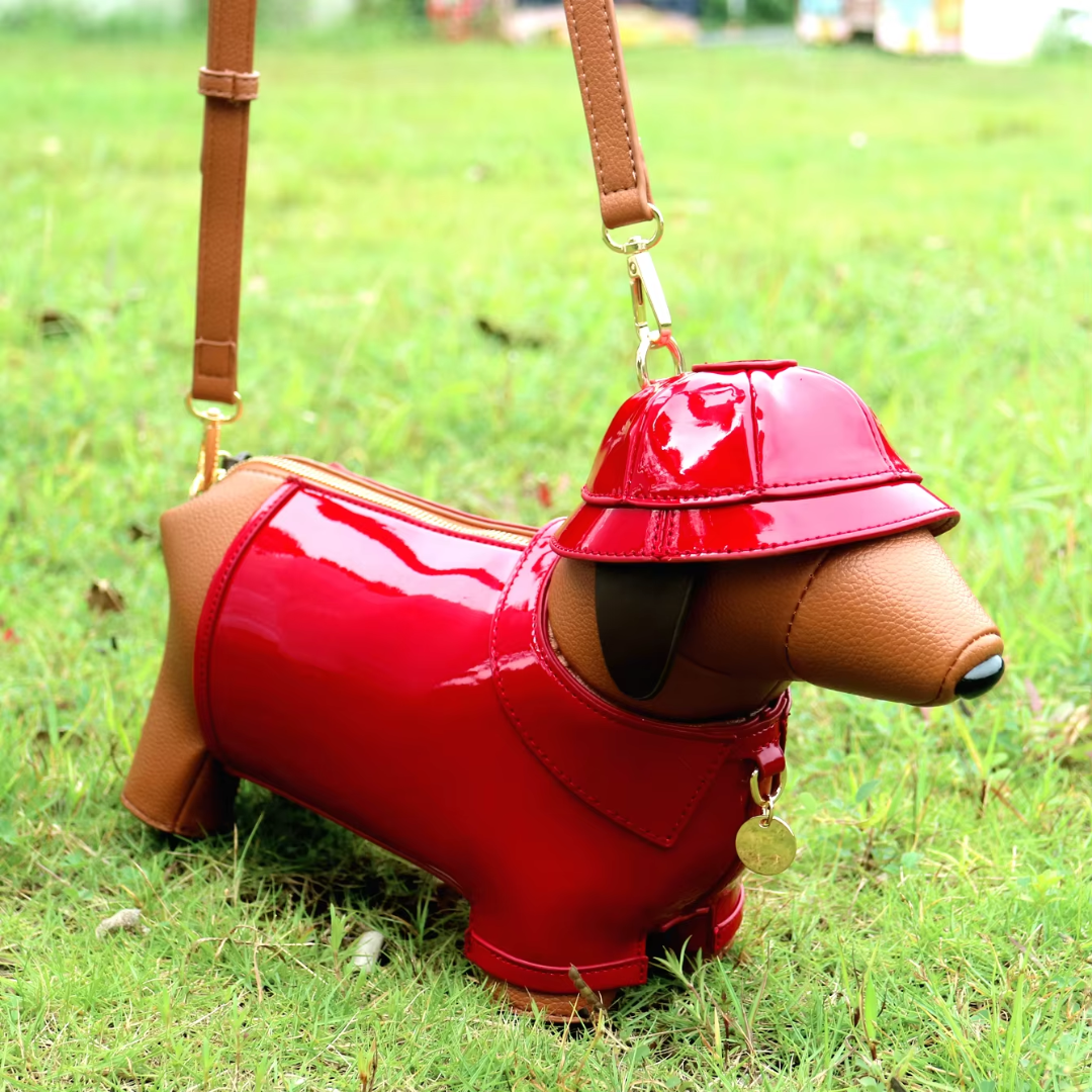 🔥This week's hot sale🔥Dachshund In Rain Coat Crossbody Bag