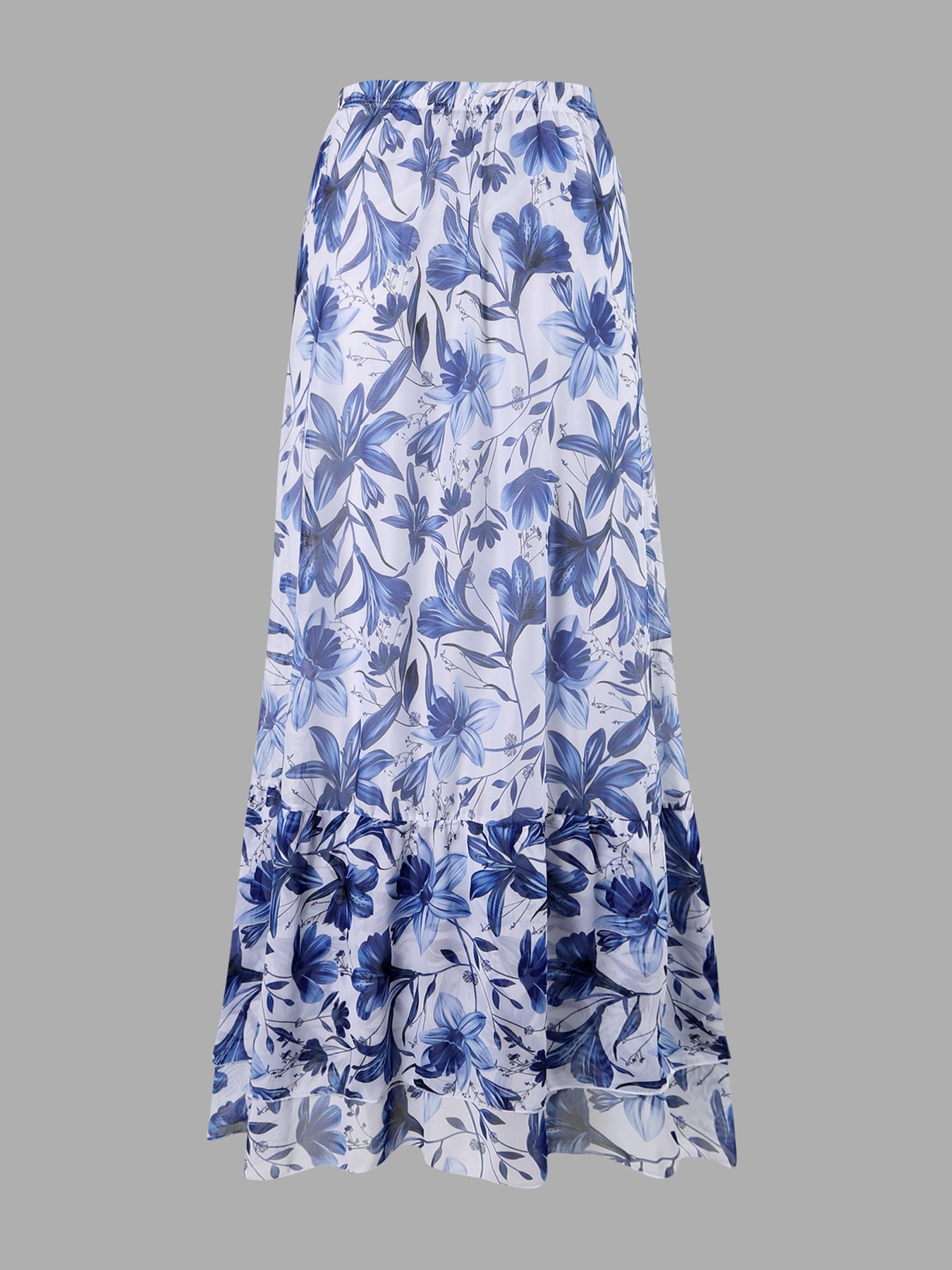🔥This week's hot sale🔥 blue and white porcelain swimsuit wrap skirt suits