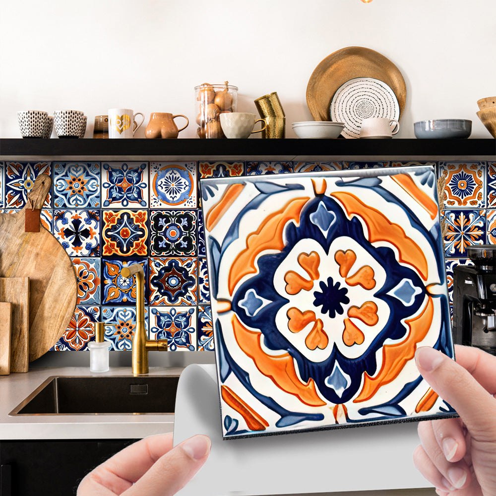 🔥This week's hot sale🔥24-pack Moroccan series self-adhesive waterproof decorative wall stickers