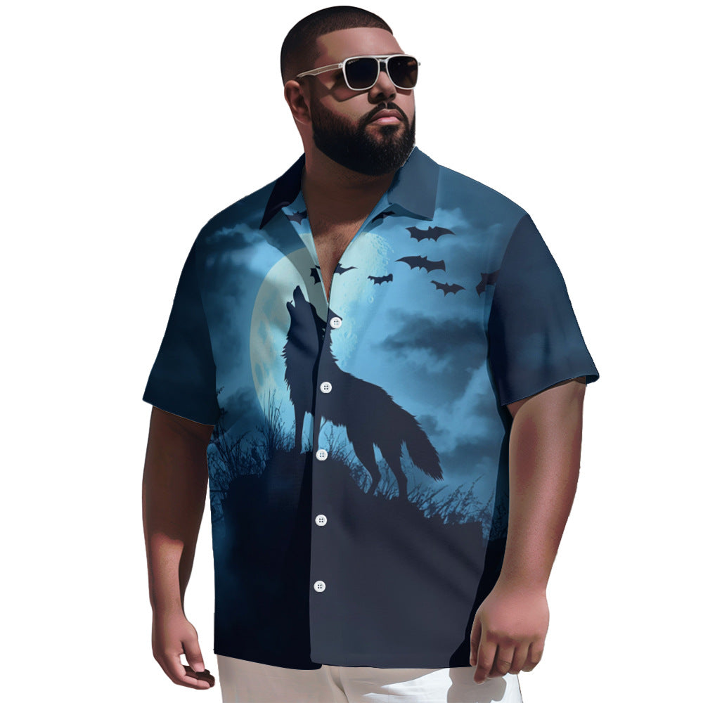 Men's Large Size Short Sleeve 3D Printed Resort Shirt