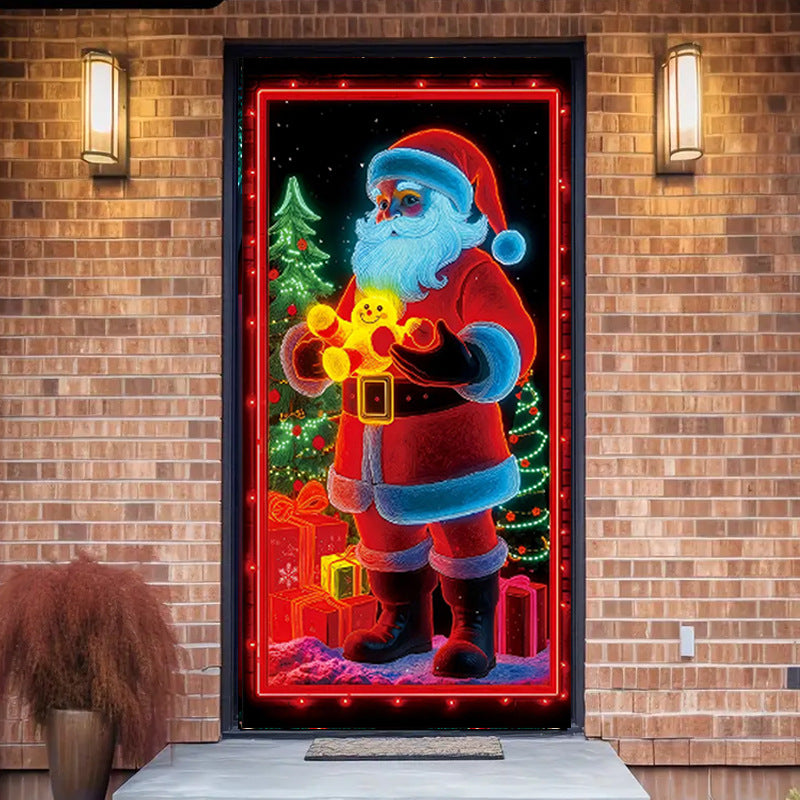 🔥This week's hot sale🔥Fluorescent Christmas door banner