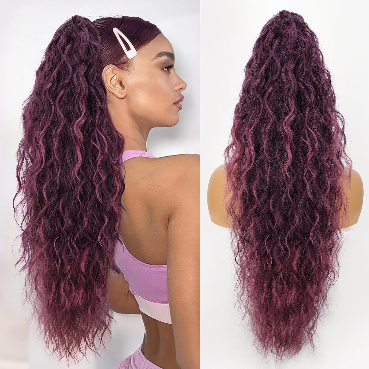 🔥This week's hot sale🔥Women's ponytail long curly hair bundle