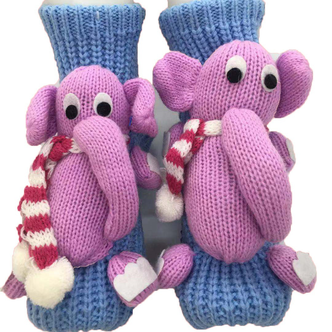 🔥This week's hot sale🔥3D cartoon animal winter warm home knitted sweater socks