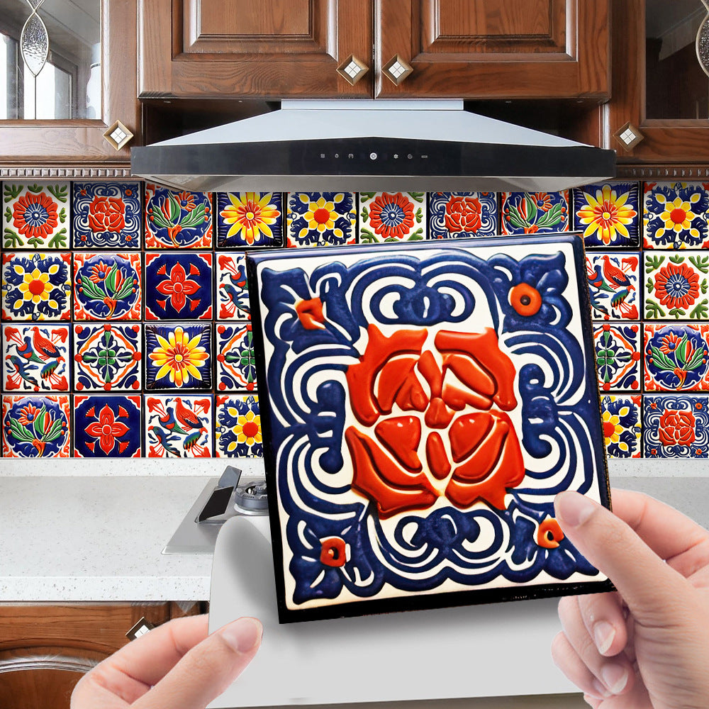 🔥This week's hot sale🔥24-pack Moroccan series self-adhesive waterproof decorative wall stickers