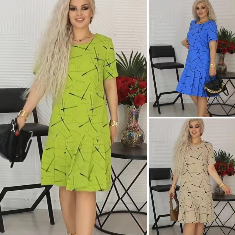 🔥This week's hot sale🔥 Printed pleated short dress