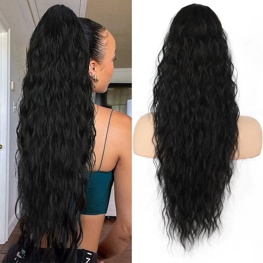 🔥This week's hot sale🔥Women's ponytail long curly hair bundle