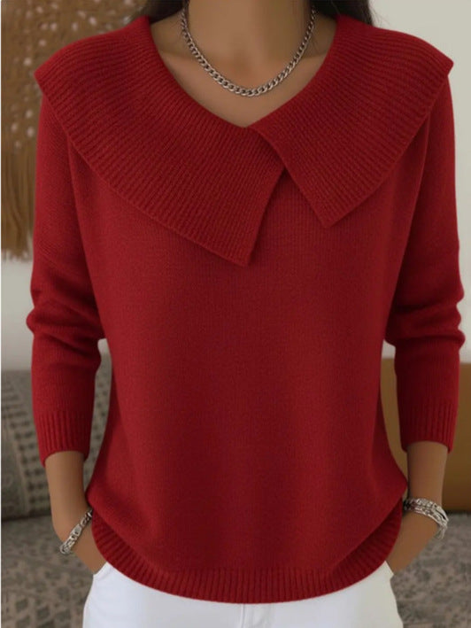 🔥This week's hot sale🔥Women's Christmas Lapel Pullover Sweater