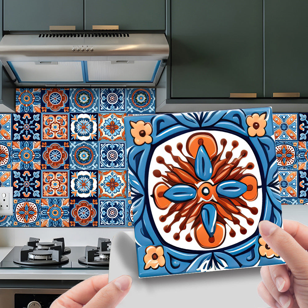 🔥This week's hot sale🔥24-pack Moroccan series self-adhesive waterproof decorative wall stickers