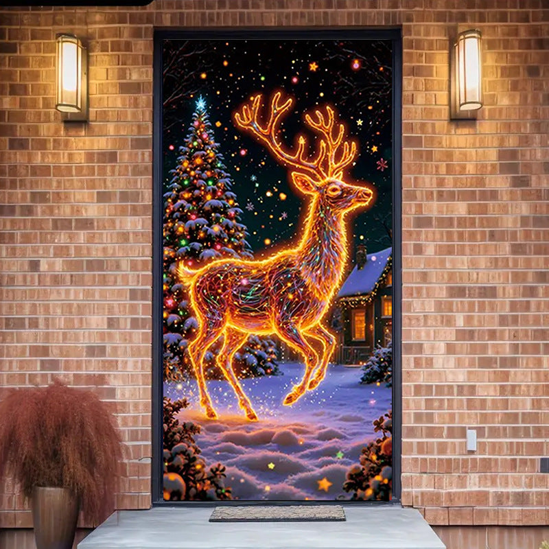 🔥This week's hot sale🔥Fluorescent Christmas door banner