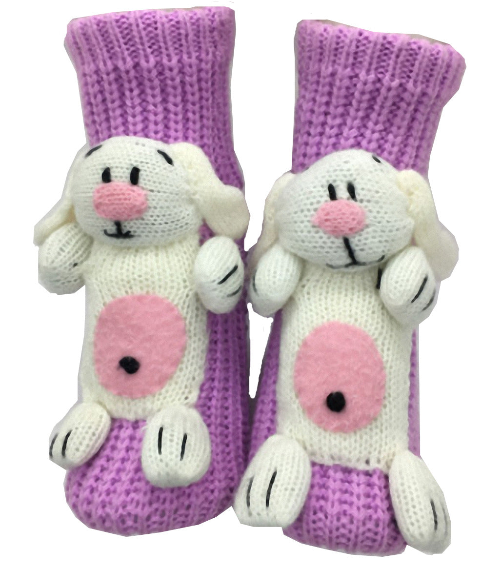 🔥This week's hot sale🔥3D cartoon animal winter warm home knitted sweater socks