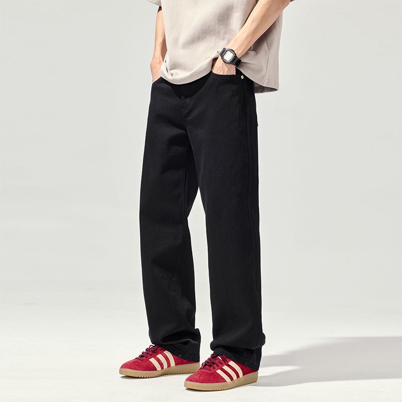 Men's retro all-match casual straight jeans