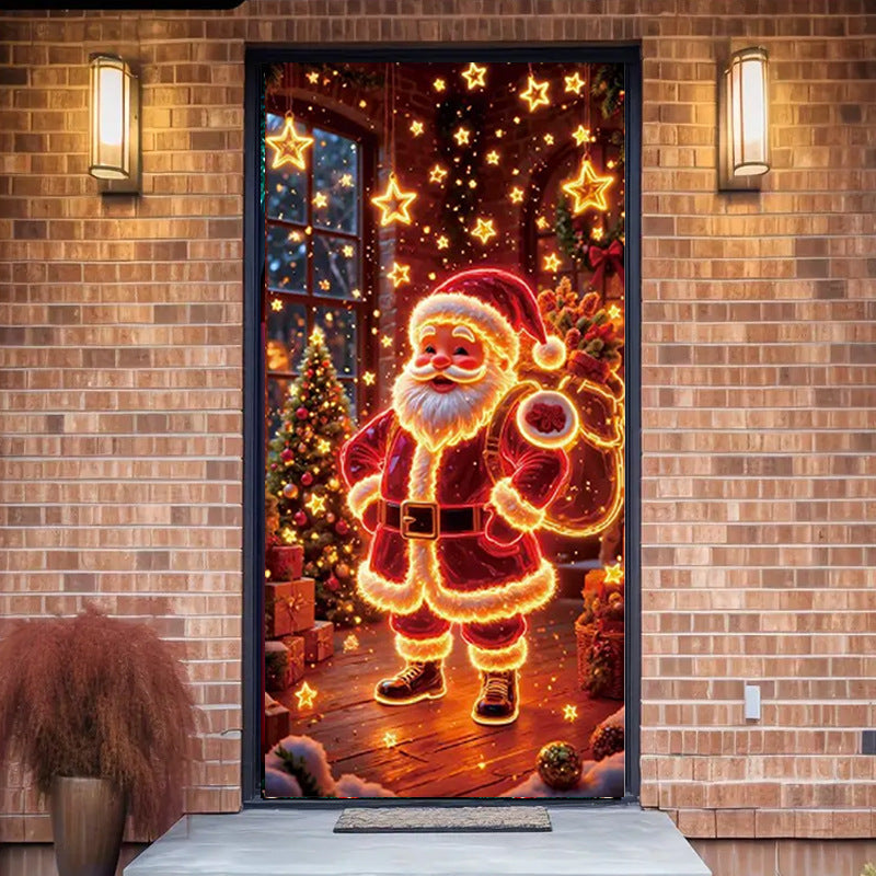 🔥This week's hot sale🔥Fluorescent Christmas door banner