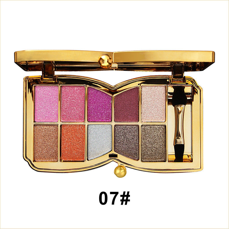 🔥This week's hot sale🔥10-Color Diamond Pressed Glitter Eyeshadow Palette