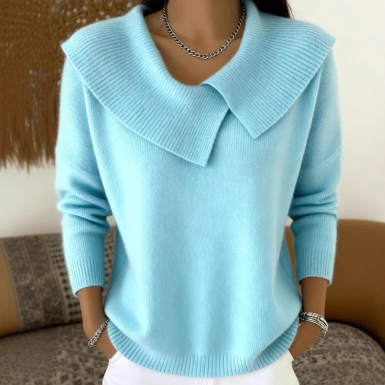 🔥This week's hot sale🔥Women's Christmas Lapel Pullover Sweater