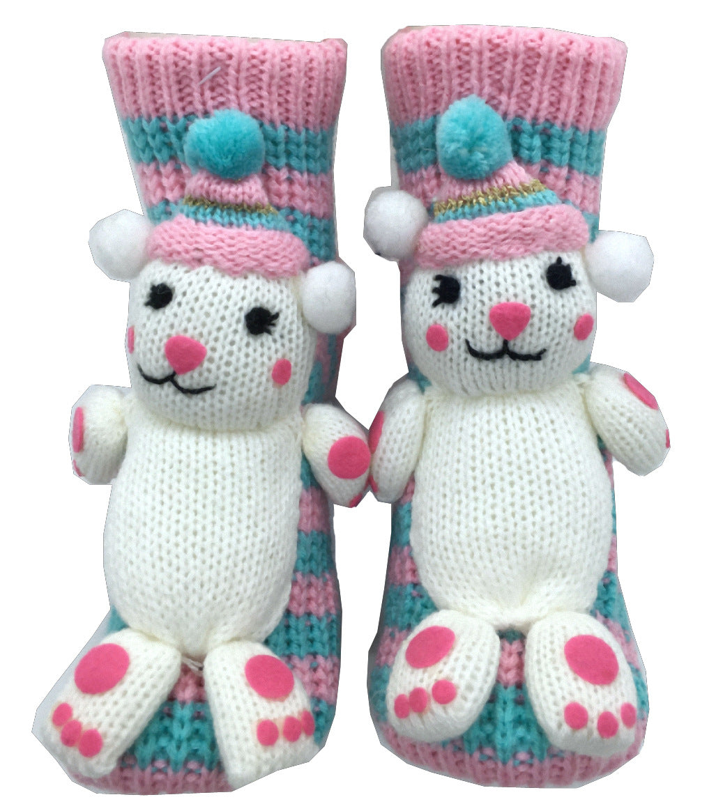🔥This week's hot sale🔥3D cartoon animal winter warm home knitted sweater socks