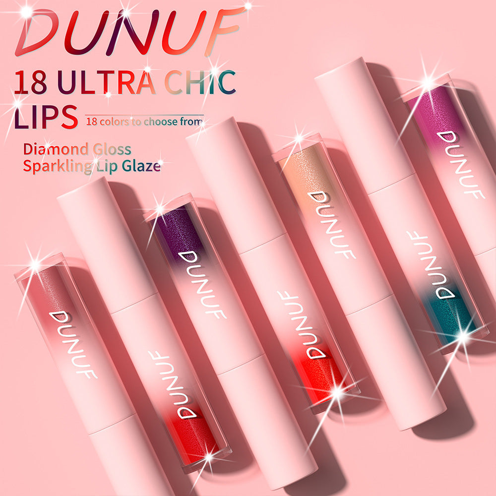 🔥This week's hot sale🔥Dunuf 18 Colors Diamond Lip Gloss
