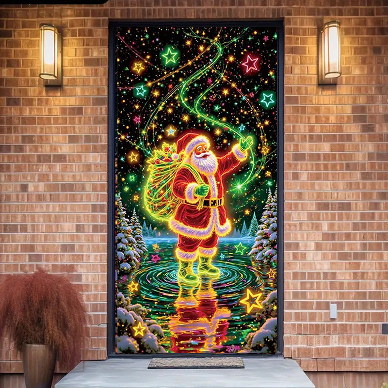 🔥This week's hot sale🔥Fluorescent Christmas door banner