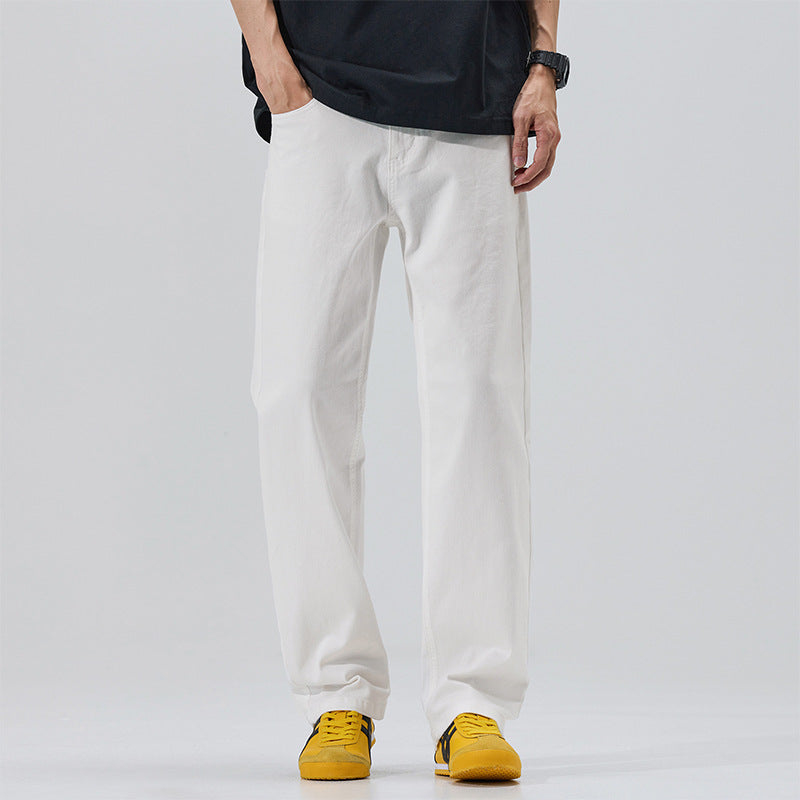 Men's retro all-match casual straight jeans