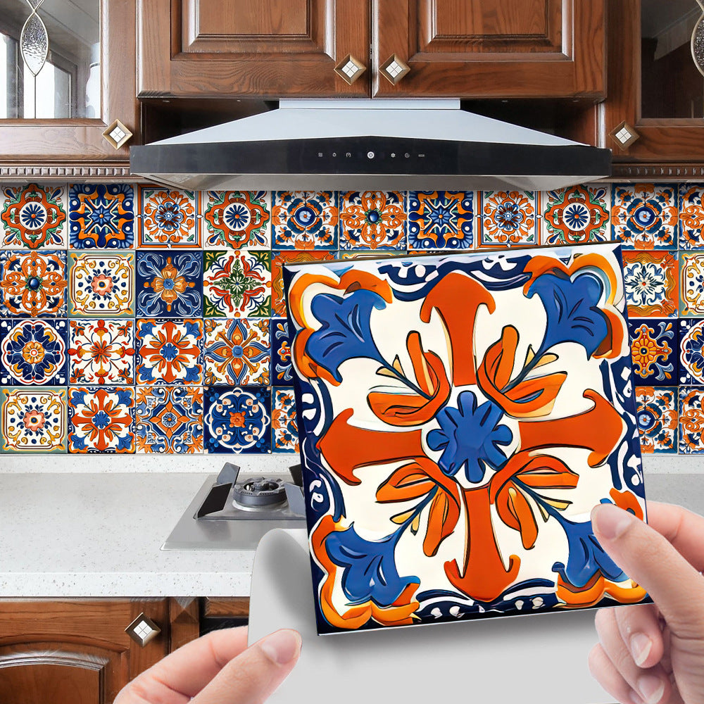 🔥This week's hot sale🔥24-pack Moroccan series self-adhesive waterproof decorative wall stickers