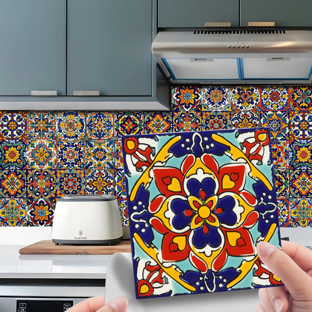 🔥This week's hot sale🔥24-pack Moroccan series self-adhesive waterproof decorative wall stickers