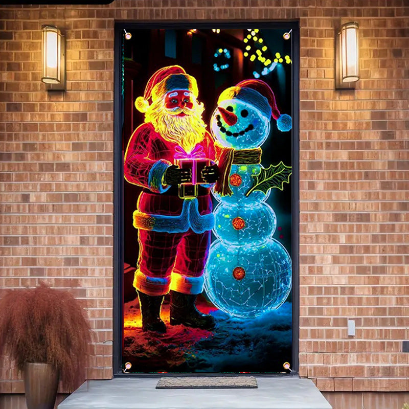 🔥This week's hot sale🔥Fluorescent Christmas door banner
