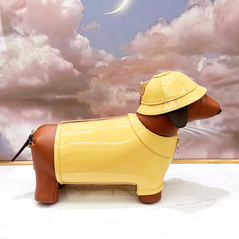 🔥This week's hot sale🔥Dachshund In Rain Coat Crossbody Bag