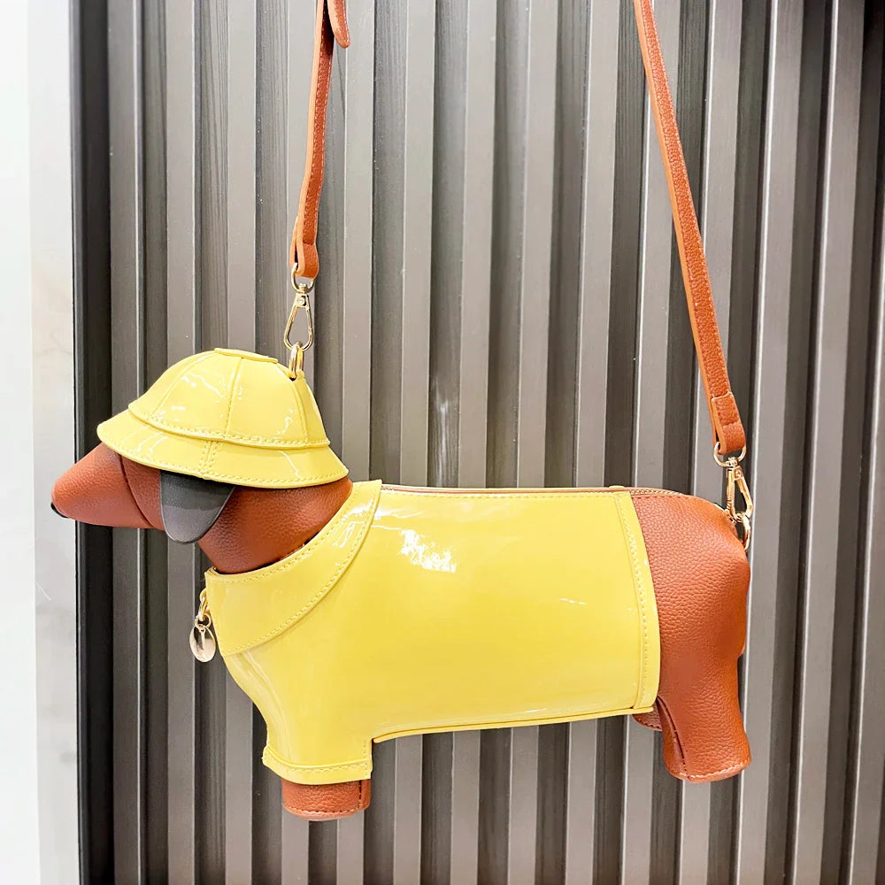 🔥This week's hot sale🔥Dachshund In Rain Coat Crossbody Bag