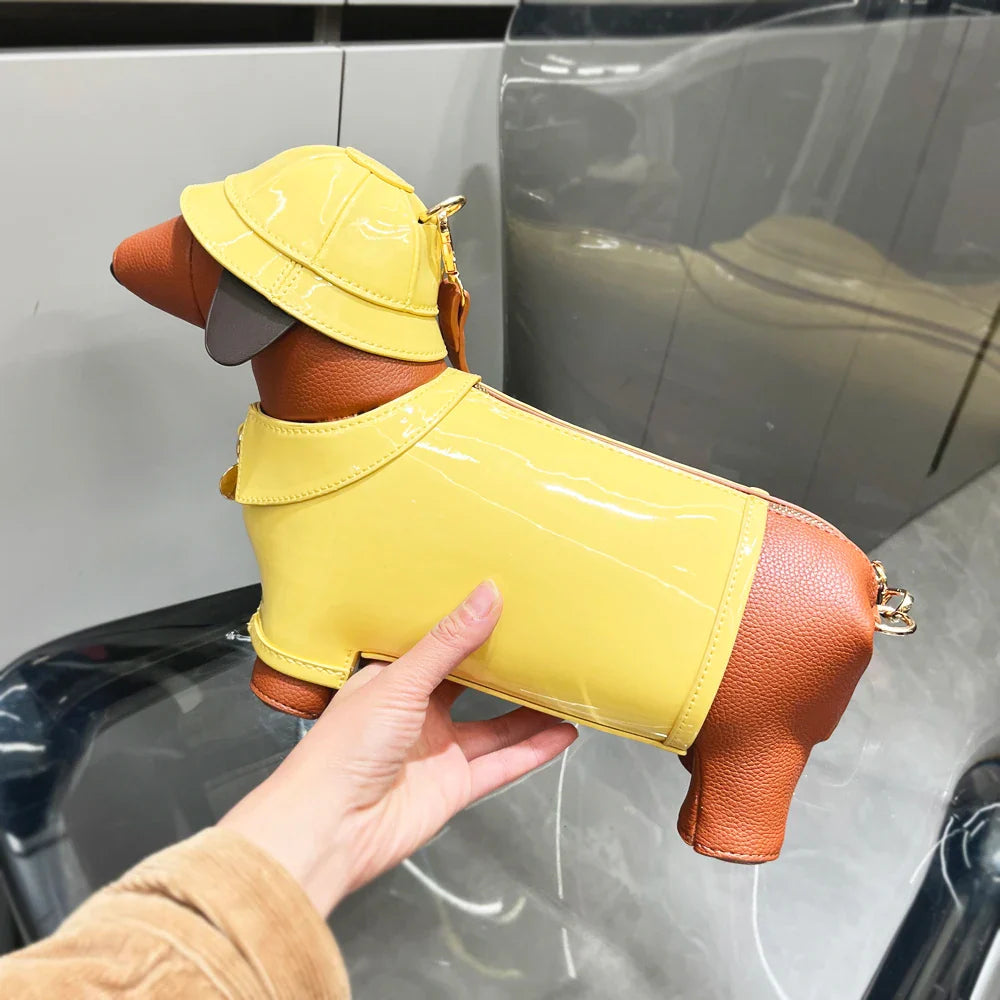 🔥This week's hot sale🔥Dachshund In Rain Coat Crossbody Bag