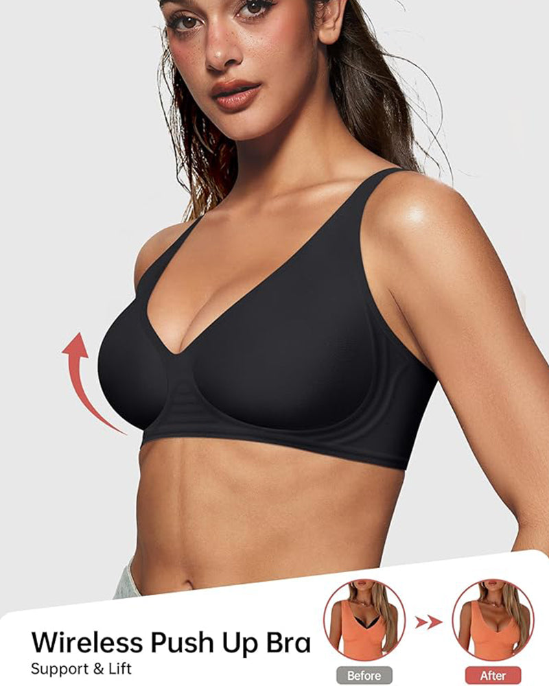 🔥This week's hot sale🔥Seamless Deep V Push-Up Wireless Bra