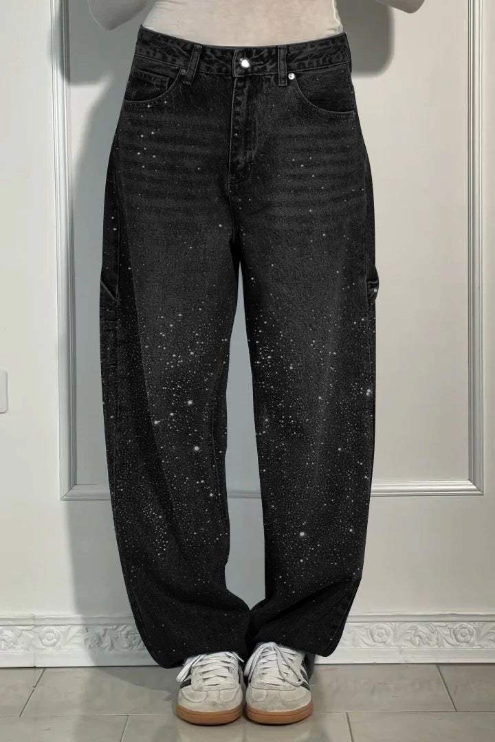 🔥This week's hot sale🔥Women's rhinestone harem jeans