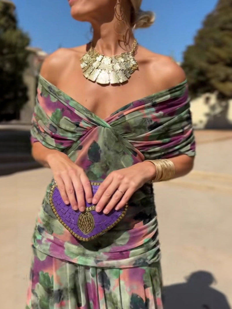 🔥This week's hot sale🔥 Women's Elegant Mesh Boutonniere Dress