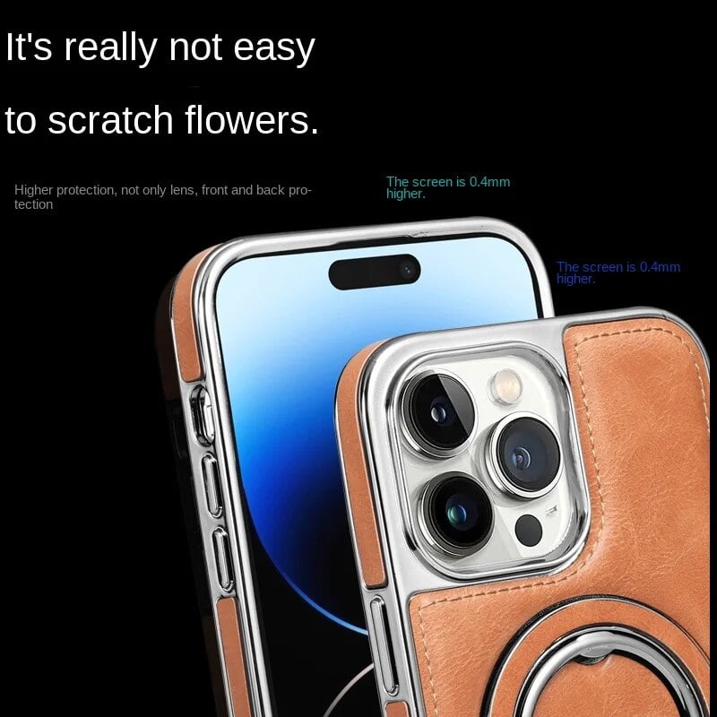🔥This week's hot sale🔥 Luxury Leather Invisible Stand iPhone Case