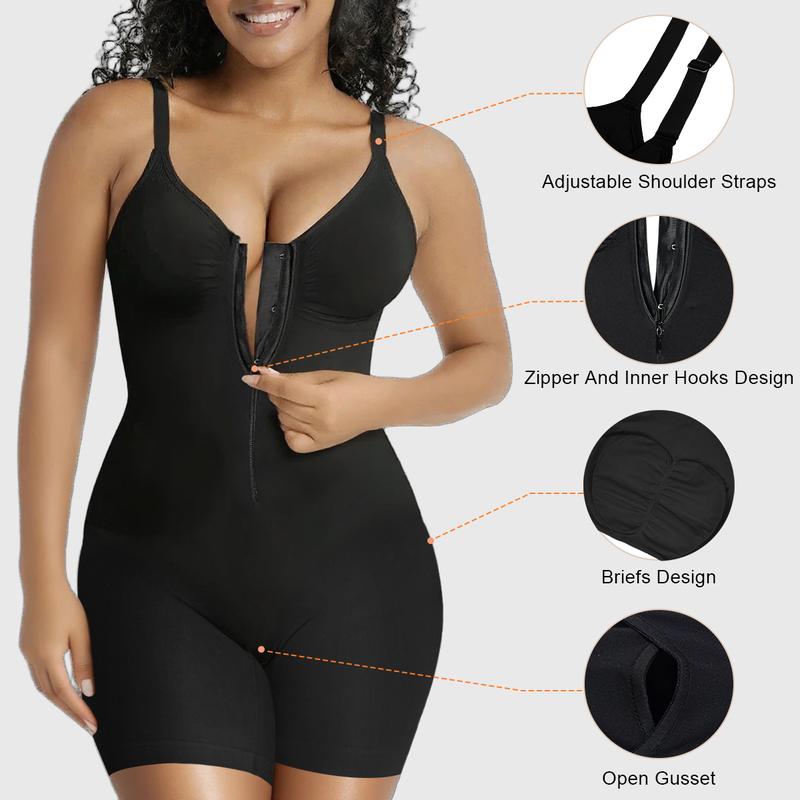 🔥This week's hot sale🔥Women's Tummy Control Zip Bodysuit