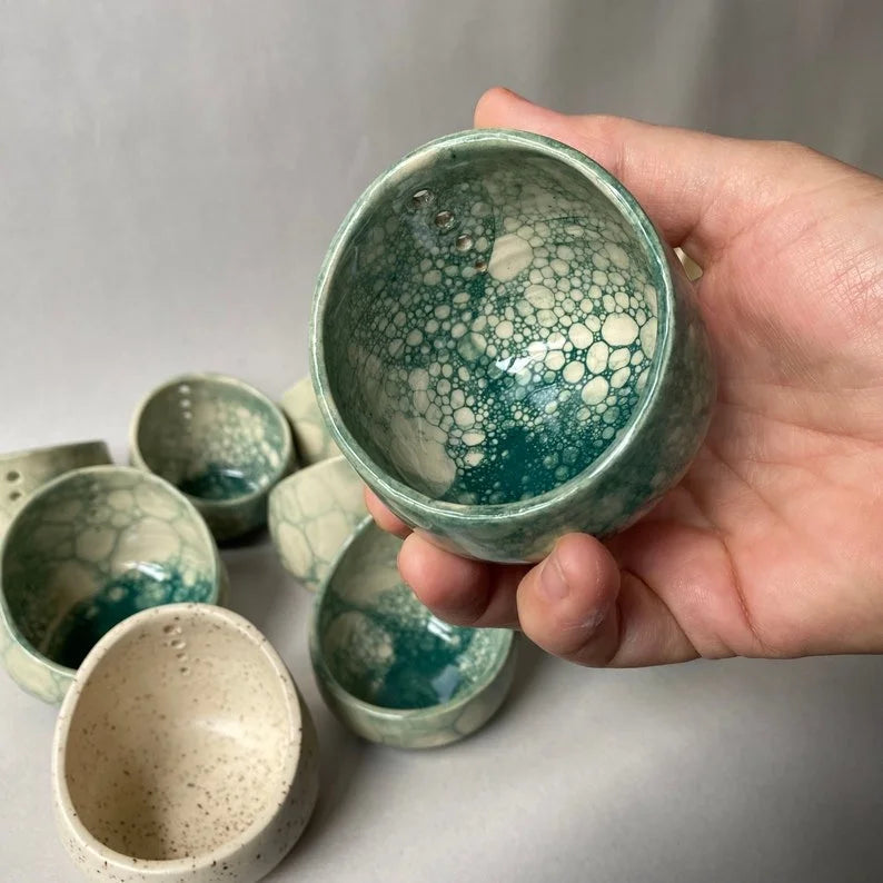 Pottery Herb Stripper, Kitchen Herb Leaf Stripping Tool