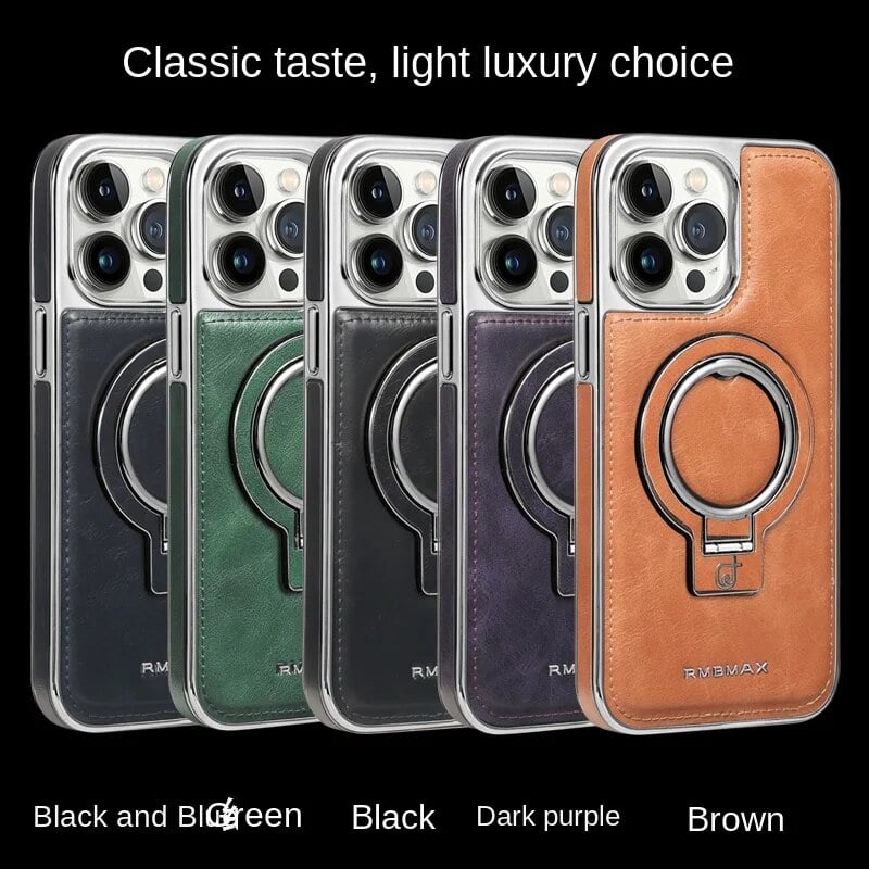 🔥This week's hot sale🔥 Luxury Leather Invisible Stand iPhone Case