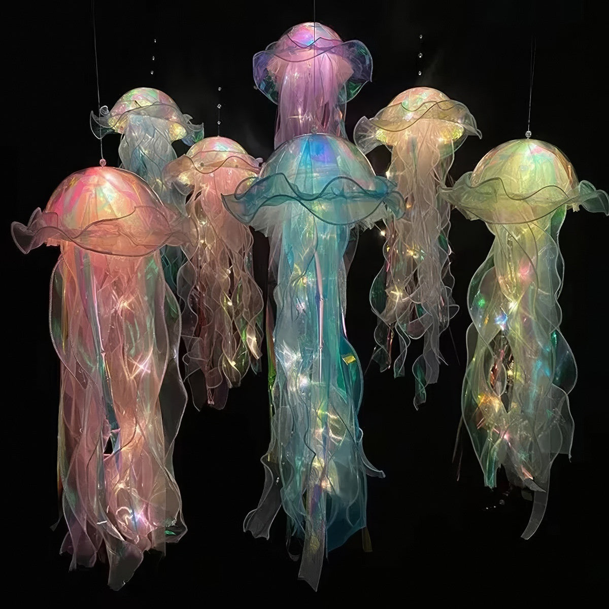 🐙 DIY Glowing Jellyfish Lamp | Creative Decorative Night Light