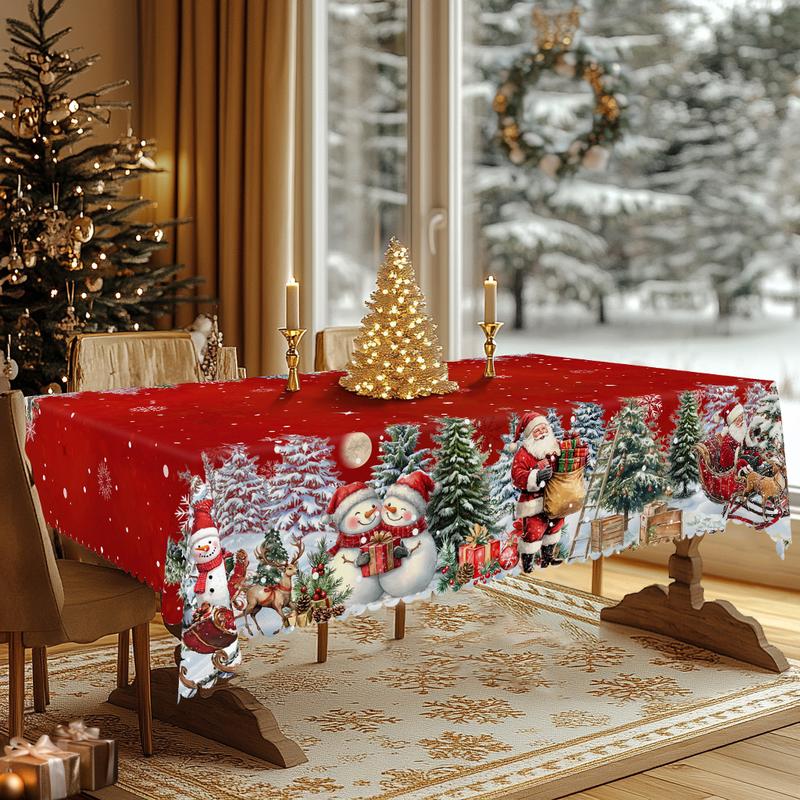 🔥This week's hot sale🔥Christmas Round Tablecloth