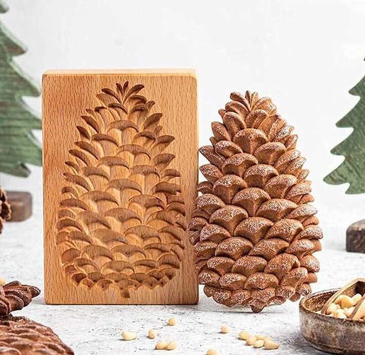 🔥This week's hot sale🔥Wooden Cookie Embossing Mold