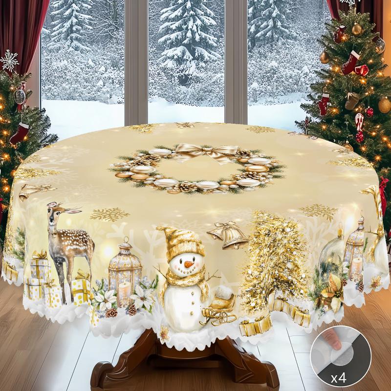 🔥This week's hot sale🔥Christmas Round Tablecloth