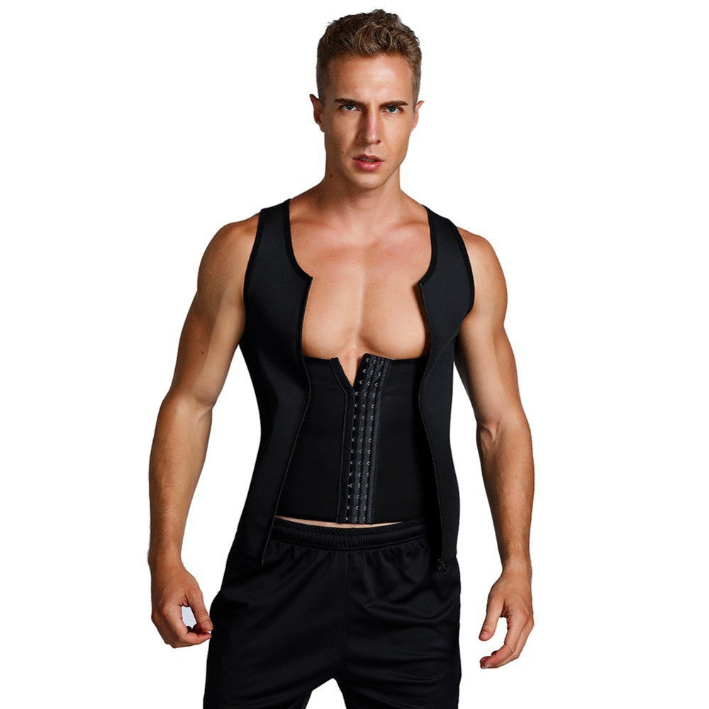 🔥This week's hot sale🔥men's waist-tightening zipper vests