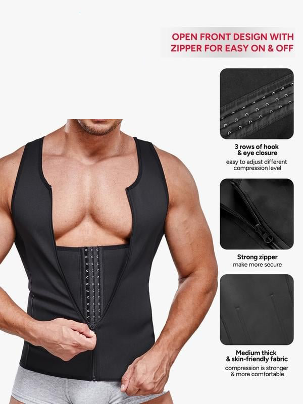 🔥This week's hot sale🔥men's waist-tightening zipper vests
