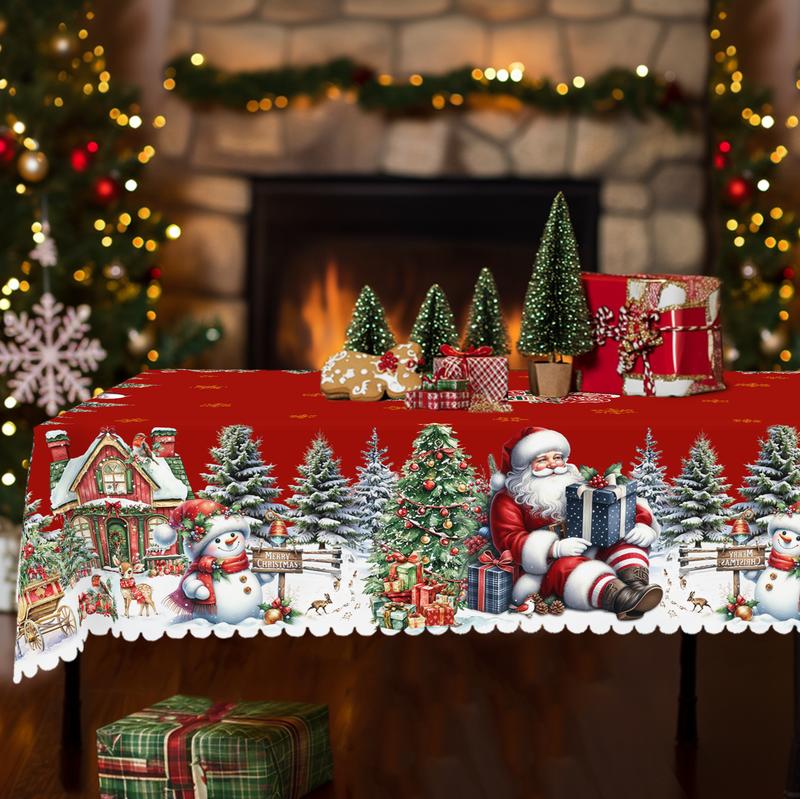 🔥This week's hot sale🔥Christmas Round Tablecloth