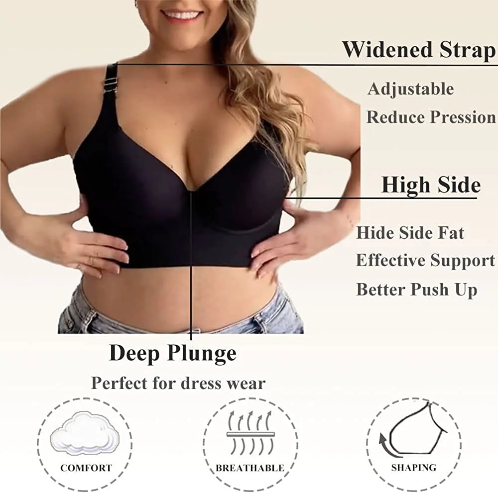 🔥This week's hot sale🔥plus size stylish deep cup bra size