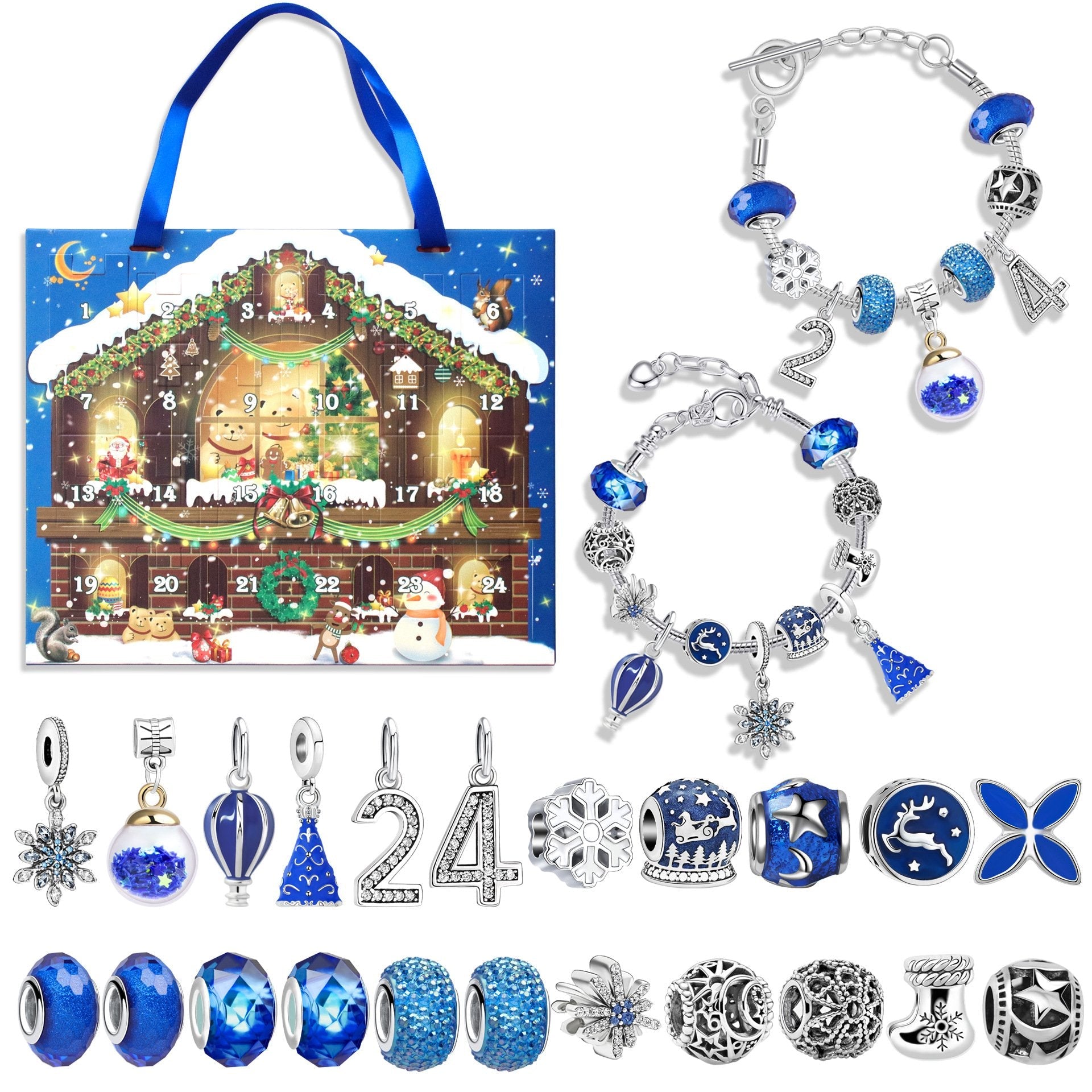 🔥This week's hot sale🔥diy christmas advent calendar bracelets set