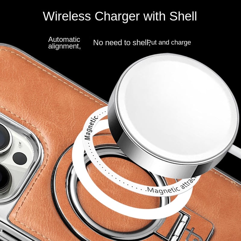 🔥This week's hot sale🔥 Luxury Leather Invisible Stand iPhone Case