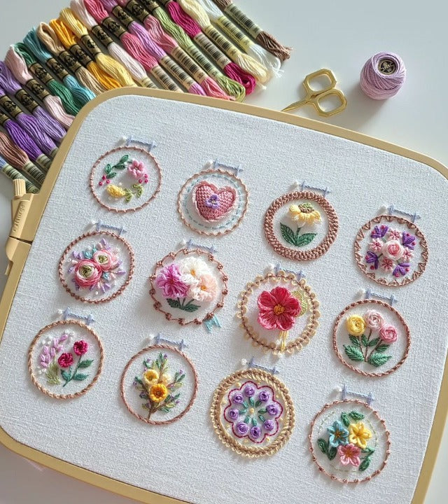 🔥This week's hot sale🔥Small Flower Frame Embroidery Kit