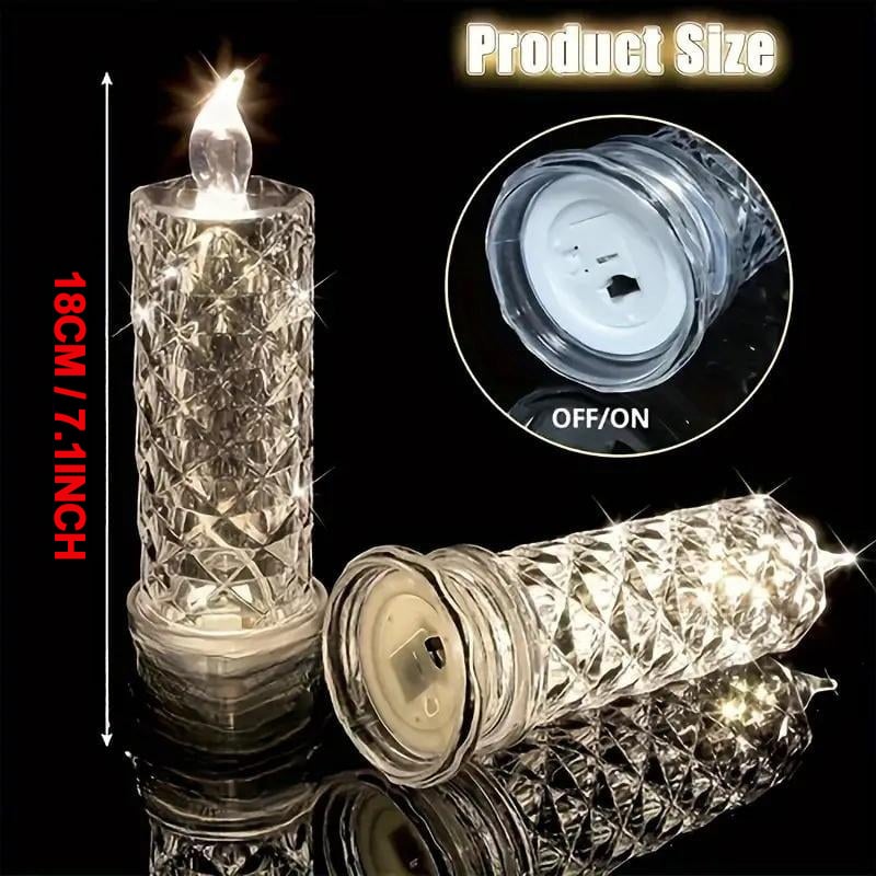 🔥This week's hot sale🔥Rose Electronic Candle Creative Night Light