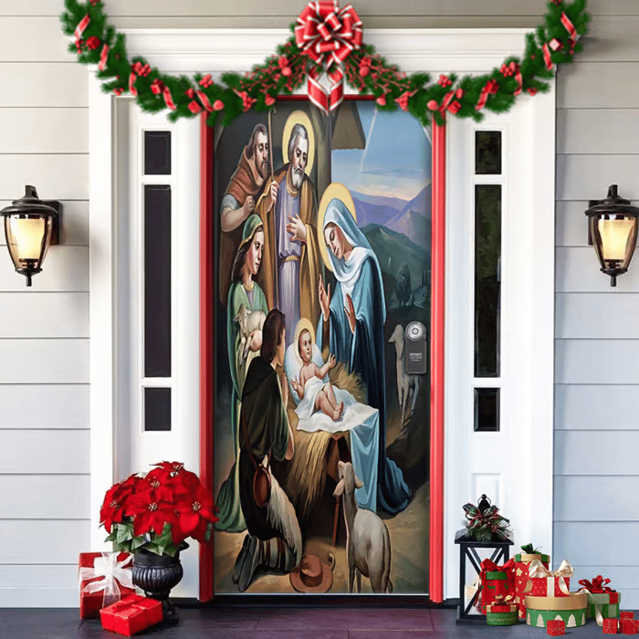 🔥This week's hot sale🔥 Christmas and Halloween front door decoration