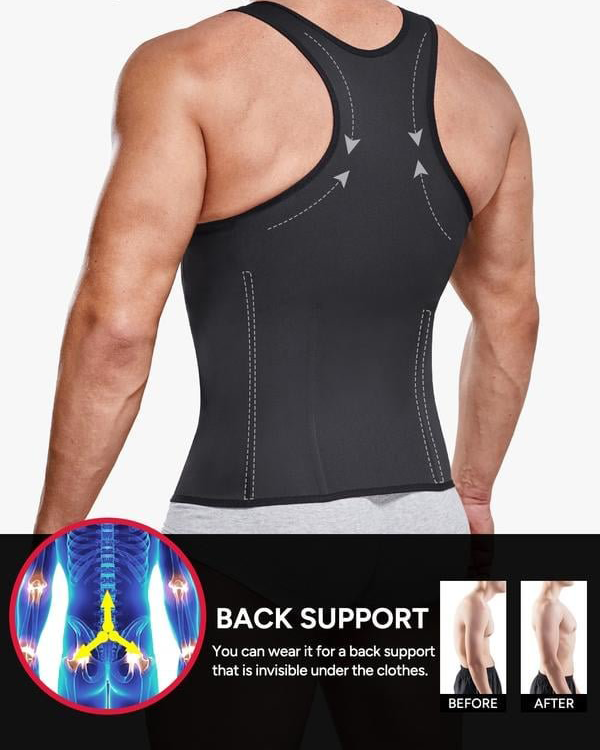🔥This week's hot sale🔥men's waist-tightening zipper vests